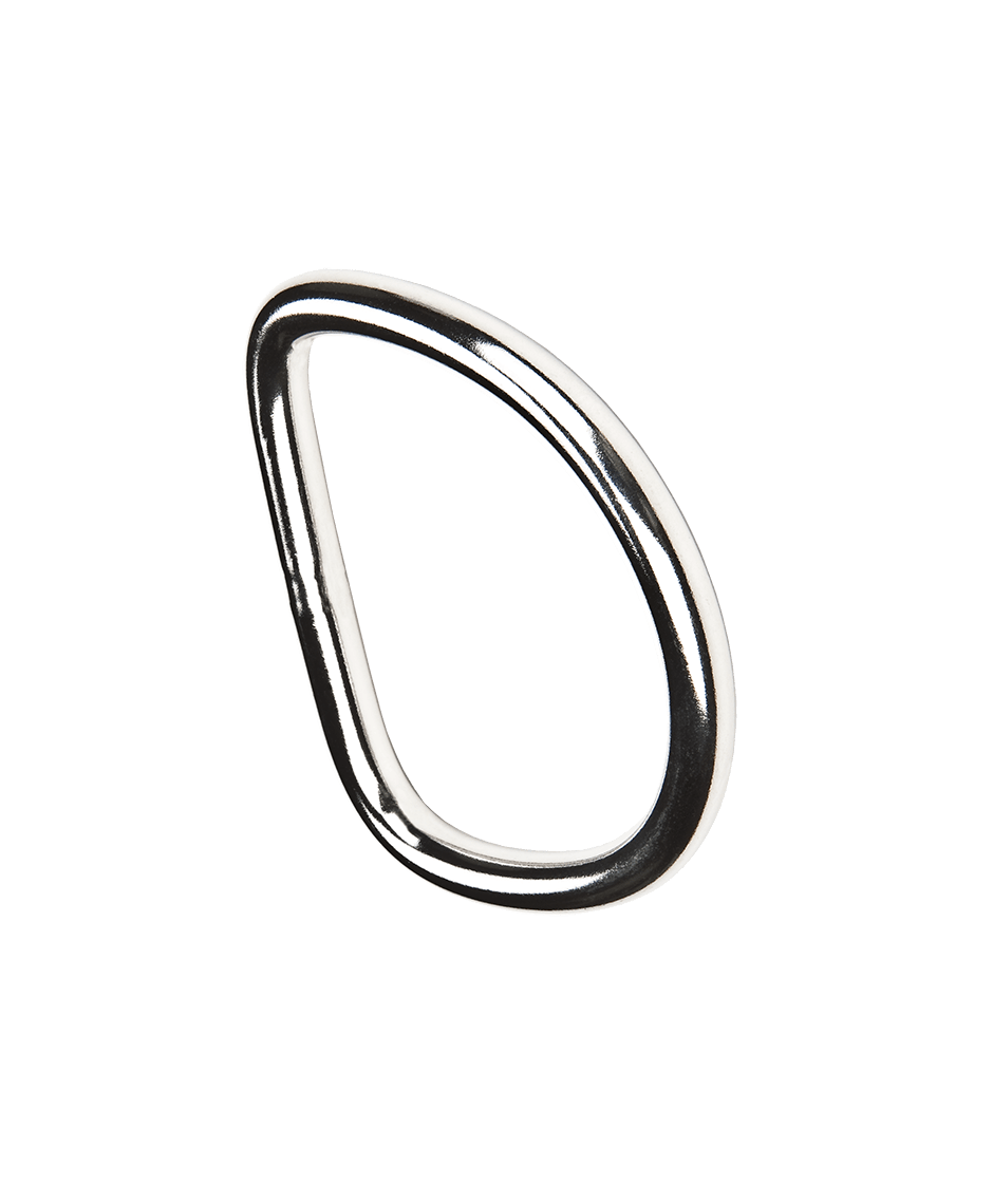 Straight D-ring for diving harness. Stainless steel - XDEEP